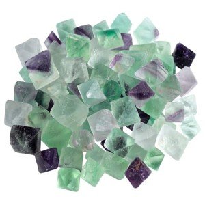 rockcloud 1/2 lb Natural Flourite Octahedron Rhombus Crystals for Cabbing,Cutting,Lapidary,Tumbling,Polishing,Wire Wrapping,Wicca and Reiki Crystal Healing Small Size