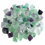 rockcloud 1/2 lb Natural Flourite Octahedron Rhombus Crystals for Cabbing,Cutting,Lapidary,Tumbling,Polishing,Wire Wrapping,Wicca and Reiki Crystal Healing Small Size