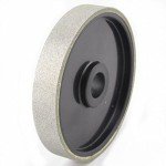 Drilax 6 inch Lapidary Diamond Coated Cabbing Grinding Polishing Wheel for Most Gem (Natural or Engineered) Stones, Granite, Marble, Glass, Tile Electroplate Medium Coarse Grit 100
