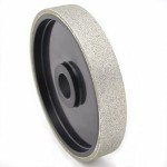 Drilax 6 inch Lapidary Diamond Coated Cabbing Grinding Polishing Wheel for Most Gem (Natural or Engineered) Stones, Granite, Marble, Glass, Tile Electroplate Medium Coarse Grit 100