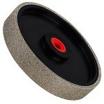 Drilax 6 inch Lapidary Diamond Coated Cabbing Grinding Polishing Wheel for Most Gem (Natural or Engineered) Stones, Granite, Marble, Glass, Tile Electroplate Medium Coarse Grit 100
