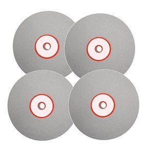 4pcs/Set 100mm Polishing Grinding Disc 600 800 1200 3000 Grit L Diamond Coated Flat Lap Wheel Lapidary Polishing Grinding Disc
