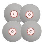 4pcs/Set 100mm Polishing Grinding Disc 600 800 1200 3000 Grit L Diamond Coated Flat Lap Wheel Lapidary Polishing Grinding Disc