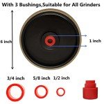 6 Inch Diamond Lapidary Jewelry Grinding Wheel - 1 inch Arbor, for Gem, Marble, Granite, Glass, Ceramics, Cemented Carbide, Tungsten (260 Grit)
