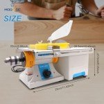 MOQNISE Lapidary Equipment DIY Jewelry Lapidary Saw for Cutting Rocks, 110V Mini Table Saws 750W Benchtop Gem Lapidary Saw with 6-Inch Jade Saw Blade Woodworking Carving Lathe Machine