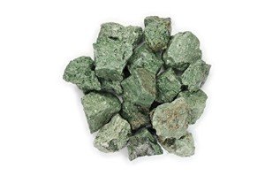 Hypnotic Gems Materials: 1/2 lb Green Volcano Stones from Asia - Rough Bulk Raw Natural Crystals for Cabbing, Tumbling, Lapidary, Polishing, Wire Wrapping, Wicca & Reiki Crystal Healing