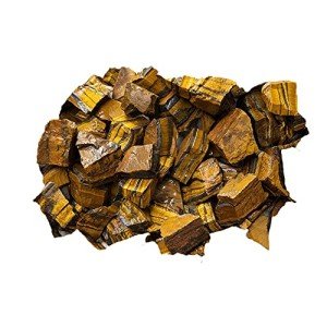 GEMHUB 1 lb Gold Tiger Eye AAA Grade Rough Stones from South Africa - Raw Bulk Natural Crystals for Tumbling, Cabbing, Cutting, Lapidary, Reiki, Wicca and Energy Crystal Healing (3)