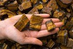 GEMHUB 1 lb Gold Tiger Eye AAA Grade Rough Stones from South Africa - Raw Bulk Natural Crystals for Tumbling, Cabbing, Cutting, Lapidary, Reiki, Wicca and Energy Crystal Healing (3)