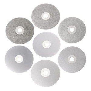 Grinding And Polishing Head 4" 100mm 80-2000# Diamond Coated Flat Lap Wheel Lapidary Polishing Grinding Disc (Grit : 240)