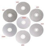 Grinding And Polishing Head 4" 100mm 80-2000# Diamond Coated Flat Lap Wheel Lapidary Polishing Grinding Disc (Grit : 240)