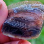 Natural Stones 1 Lbs Tumbling Rough Raw Materials for Cabbing Tumbling Trimming Crystals Reiki Healing Lapidary (Botswana Agate with Skin, Banded Mix)