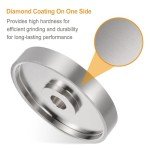 HARFINGTON Diamond Lapidary Wheel 6 Inch x 1 Inch Arbor Hole 1500 Grit Grinding Wheels for Stone, Marble, Glass, Ceramics, Crystal, Carbide, Steel