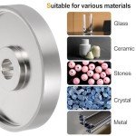 HARFINGTON Diamond Lapidary Wheel 6 Inch x 1 Inch Arbor Hole 1500 Grit Grinding Wheels for Stone, Marble, Glass, Ceramics, Crystal, Carbide, Steel