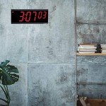 Pyramid Time Systems Extra Large Stand Alone Digital Clock, 4" Numeral Red LED Display, 6 Digit (Hour, Minutes, Seconds), 110V, 6' cord, Stand-Alone, Made in USA (DIG-6B)