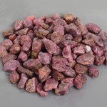 Rough Ruby Crystal 100 Ct Natural Healing Gems Set of 10 Pcs Raw Gemstone Beads for Cabbing, Lapidary, Tumbling, Wire Wrapping, Reiki and Wicca