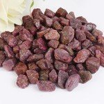 Rough Ruby Crystal 100 Ct Natural Healing Gems Set of 10 Pcs Raw Gemstone Beads for Cabbing, Lapidary, Tumbling, Wire Wrapping, Reiki and Wicca