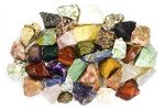 Hypnotic Gems 4 Pounds of Bulk Rough India Stone Mix - Over 25 Stone Types - Large 1" Natural Raw Stones & Fountain Rocks for Cabbing, Tumbling, Lapidary & Polishing and Reiki Healing