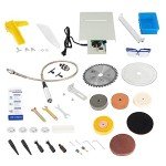 Gagalayong Table Saw, Gem Jade Grinder Polisher for Cutting Rocks, Rock Cutting Saw with Blade, Adjustable Speed Cutting Machine 800-10000rpm, Lapidary Saw for Cutting Grinding Engraving Polishing