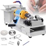 Jewelry Lapidary Saw for Cutting Rocks, Mini Table Saws Grinder Polishing Machine 0-10000r/Min with Flexible Shaft, Benchtop Jewelry Tools Gemstone Saw Cutting Jade