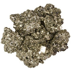 Hypnotic Gems Materials: 1/2 lb Premium Cocada Pyrite Fools Gold Stones from Peru - Raw Natural Rough Crystals for Cabbing, Tumbling, Lapidary, Polishing, Wire Wrapping, Wicca & Reiki Healing