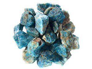 Hypnotic Gems Materials: 1 lb Bulk Rough Apatite Stones from Madagascar - Raw Natural Crystals for Cabbing, Cutting, Lapidary, Tumbling, Polishing, Wire Wrapping, Wicca and Reiki Crystal Healing