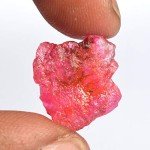 GEMHUB Gemstone Beads Rare Red Ruby Healing Crystal 9.50 Carats Natural Raw Lapidary Cabbing Rough Ruby Gemstone
