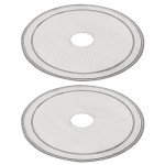 Aexit 2pcs 20mm Abrasive Wheels & Discs Dia ARBO-r Hole Diamond Lapidary Trim Rock Slab Saw Flap Wheels Cutters 110mmx0.2mm