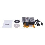 Mini Table Saw, 90W Lapidary Saw Hobby Table Saw, 4500r/min Portable Precision Table Saws with 4 Inch HSS Alloy Steel Circular Saw Blades, Bench Top Sawing Machine for Wood Glass Plastic Acrylic