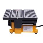 Mini Table Saw, 90W Lapidary Saw Hobby Table Saw, 4500r/min Portable Precision Table Saws with 4 Inch HSS Alloy Steel Circular Saw Blades, Bench Top Sawing Machine for Wood Glass Plastic Acrylic