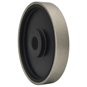 CAQUXIL Diamond Lapidary Jewelry Grinding Wheel 6 Inch with 1 Inch Arbor Hole, Diamond Grinding Wheel for Gem, Marble, Granite, Glass, Ceramics, Cemented Carbide, 320 Grit
