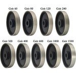 CAQUXIL Diamond Lapidary Jewelry Grinding Wheel 6 Inch with 1 Inch Arbor Hole, Diamond Grinding Wheel for Gem, Marble, Granite, Glass, Ceramics, Cemented Carbide, 320 Grit