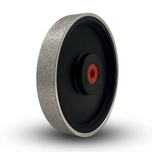 UF-SHARP Diamond Lapidary Jewelry Grinding Wheel 6 inch,1"Arbor, for TIG tungstens, Gem, Marble, Granite, Glass, Ceramics, Cemented Carbide (80 Grit)