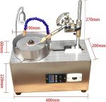 Gem Faceting Machine 0-3000RPM Integrated Jade Stone Cutting Polisher, 180W Rock Polisher Jewelry Lapidary Flat Grinding Machine with Mechanical Handle for Gem Jade Stone Crystal Polisher
