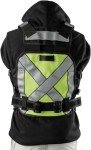 Diamondback Hi-Viz 701 Yelow Tool Vest - Safety Tool Vest for Carpenters, Roofers & Electricians (Medium/Large)