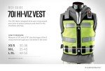 Diamondback Hi-Viz 701 Yelow Tool Vest - Safety Tool Vest for Carpenters, Roofers & Electricians (Medium/Large)