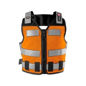Diamondback Hi-Viz 701 Blaze Orange Tool Vest - Safety Tool Vest for Carpenters, Roofers & Electricians (X-Small/Small)
