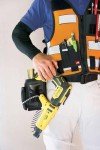 Diamondback Hi-Viz 701 Blaze Orange Tool Vest - Safety Tool Vest for Carpenters, Roofers & Electricians (X-Small/Small)