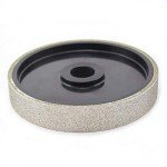 Drilax 6 inch 60 Grit Lapidary Diamond Coated Cabbing Grinding Polishing Wheel Gem (Natural or Engineered) Stones, Granite, Marble, Glass, Tile Electroplate Coarse Grit 60