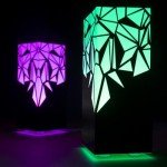 Telepathy® Friendship Lamp - Raining Diamonds Design | Long Distance Lamps with Apple Watch Connectivity | No Subscription, Lifetime Tech Support (Set of 2)