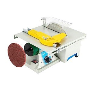 5-in-1 Mini Lapidary Saw, 110V 750W Gem Jewelry Polishing Grinding Machine 800-10000r/min DIY Jewelry Polishing Bench Buffer Grinding Machine for Cutting Rocks