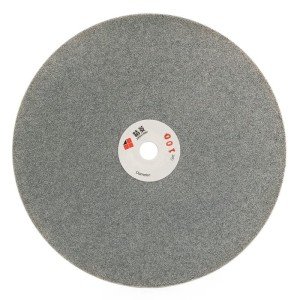 JINGLING 8" Inch Diamond Grinding Discs 100 Grit Flat Lap Disk Lapping Plate Sanding Pads Lapidary Tools for Stone Pottery Faceting Machine