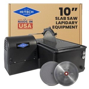 10" Hi-Tech Diamond Lapidary Slab Saw & Blades