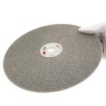 JINGLING 8" Inch Diamond Grinding Disc 80 Grit Coarse Flat Lap Disk Lapping Plate Sanding Pads Lapidary Tools for Stone Pottery Faceting Machine