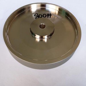 6" Diameter Electroplating Diamond Grinding Wheel with 1/2" Arbor for Stone Glass Lapidary Crystal Polishing (Grit:800#)