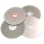 Xucus 4" inch Grit 36-3000 Diamond Grinding Disc Wheel Coated Flat Lap Disk Lapidary Tools for Sharpening Diamond Blades Gemstone - (Grit: Single 400Grit, Size: 4 inch)
