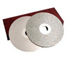 Xucus 4" inch Grit 36-3000 Diamond Grinding Disc Wheel Coated Flat Lap Disk Lapidary Tools for Sharpening Diamond Blades Gemstone - (Grit: Single 400Grit, Size: 4 inch)