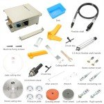 Lapidary Equipment DIY Jewelry Lapidary Saw for Cutting Rocks, 110V Jewelry Polishing Bench Buffer Grinding Machine, 0-10000r/min with Flexible Shaft for Home Woodworking Carving Hobbies