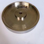 6" Diameter Electroplating Diamond Grinding Wheel with 1/2" Arbor for Stone Glass Lapidary Crystal Polishing (Grit:2000#)