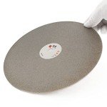 JINGLING 8" Inch Diamond Grinding Disc 180 Grit Flat Lap Disks Lapping Plate Sanding Pads Lapidary Tools for Stone Pottery Faceting Machine