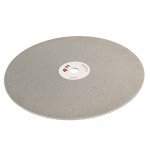 JINGLING 8" Inch Diamond Grinding Disc 180 Grit Flat Lap Disks Lapping Plate Sanding Pads Lapidary Tools for Stone Pottery Faceting Machine